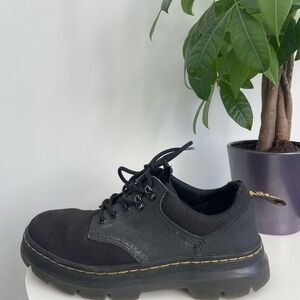 Women Size 9 Dr. Marten Reeder Extra Tough 50/50+ AJAX Black Lace Oxford Shoe